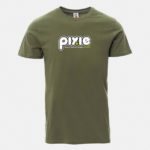 t-shirt payper sunset verde militare graphid promotion