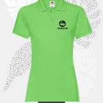polo donna fruit of the loom 63030 donna lime