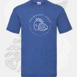t-shirt uomo fruit 61036 blu royal vintage-heather