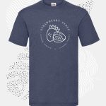 t-shirt uomo fruit 61036 blu-vintage-heather