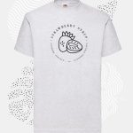 t-shirt uomo fruit 61036 grigio ash
