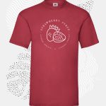 t-shirt uomo fruit 61036 rosso mattone